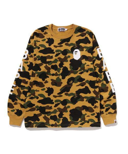 A BATHING APE(アベイシングエイプ)の「1ST CAMO LS TEE(Tシャツ/カットソー・メンズ・グリーン/イエロー・MEDIUM/SMALL)」の1枚目の写真