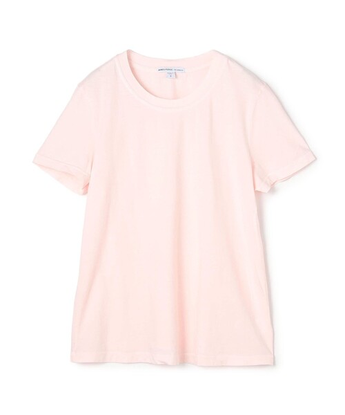 JAMES PERSE(ジェームスパース)の「ベーシック クルーネックTシャツ WLJ3114(Tシャツ/カットソー・レディース・ピンク/ライトブルー・2/0/1)」の2枚目の写真
