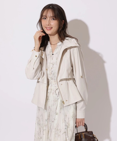 Apuweiser-riche（アプワイザーリッシェ）の「バックリボンフードブルゾン（その他アウター・レディース・オフホワイト/ピンクベージュ・2/1）」の4枚目の写真