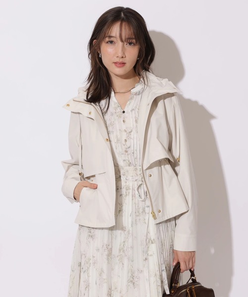 Apuweiser-riche（アプワイザーリッシェ）の「バックリボンフードブルゾン（その他アウター・レディース・オフホワイト/ピンクベージュ・2/1）」の5枚目の写真