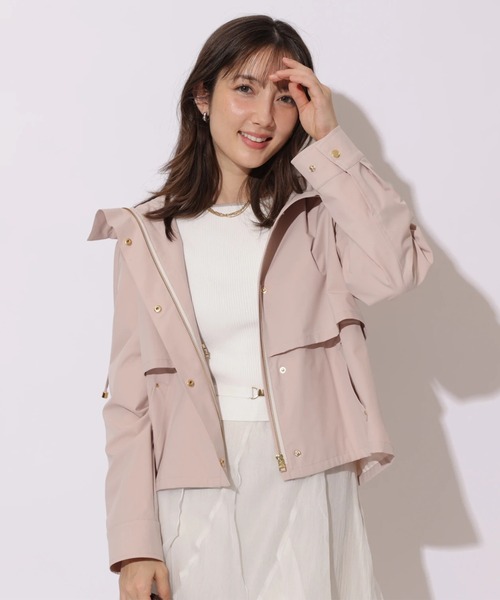 Apuweiser-riche（アプワイザーリッシェ）の「バックリボンフードブルゾン（その他アウター・レディース・オフホワイト/ピンクベージュ・2/1）」の14枚目の写真