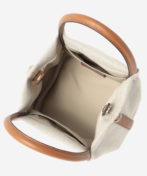 MACKINTOSH LONDON（マッキントッシュ ロンドン）の「【婦人画報4月号掲載】リネンキャンバスショルダー（ショルダーバッグ・レディース・ベージュ・FREE）」の5枚目の写真