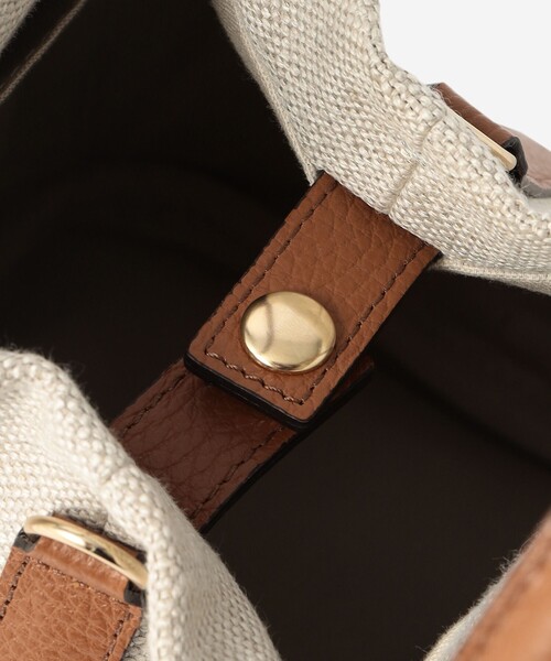 MACKINTOSH LONDON（マッキントッシュ ロンドン）の「【婦人画報4月号掲載】リネンキャンバスショルダー（ショルダーバッグ・レディース・ベージュ・FREE）」の6枚目の写真