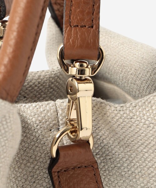 MACKINTOSH LONDON（マッキントッシュ ロンドン）の「【婦人画報4月号掲載】リネンキャンバスショルダー（ショルダーバッグ・レディース・ベージュ・FREE）」の10枚目の写真