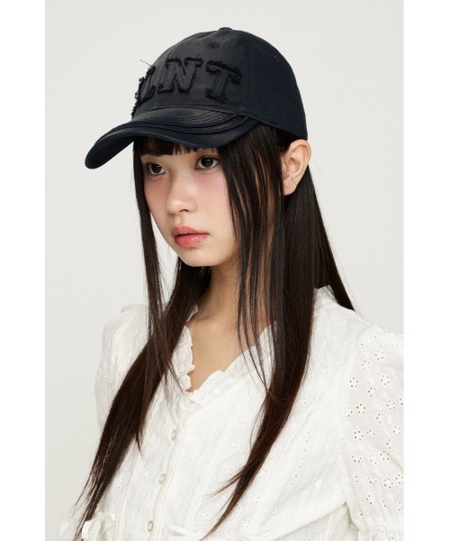 SLY(スライ)の「WASHED DAMAGE PATCH CAP ウォッシュドダメージパッチキャップ 春服(キャップ・レディース・レッド/ネイビー・FREE)」の14枚目の写真