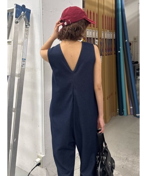SLY(スライ)の「WASHED DAMAGE PATCH CAP ウォッシュドダメージパッチキャップ 春服(キャップ・レディース・レッド/ネイビー・FREE)」の11枚目の写真