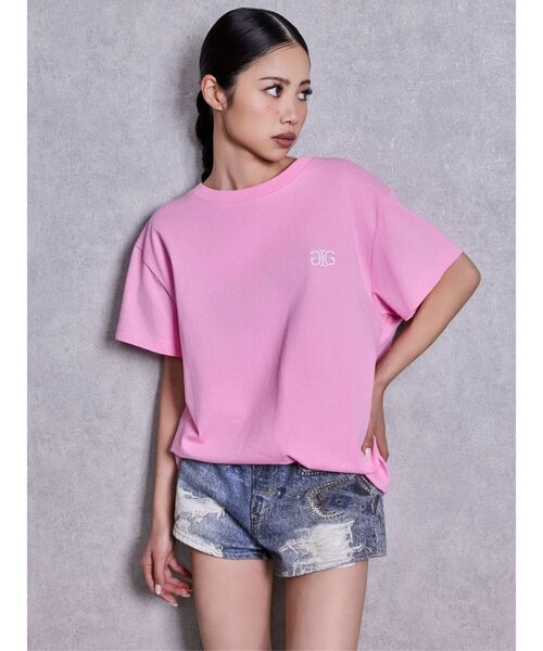 GYDA(ジェイダ)の「ジャストウエストGYDA bijou sublimation printingデニムショートパンツ(デニムパンツ・レディース・ライトブルー/ブルー・MEDIUM/SMALL/X-SMALL)」の17枚目の写真