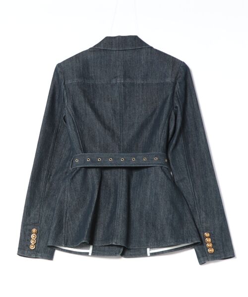 MICHAEL KORS（マイケルコース）の「ベルテッド デニム ブレザー（テーラードジャケット・レディース・ブルー系その他・0/00）」の2枚目の写真