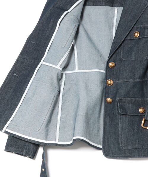 MICHAEL KORS（マイケルコース）の「ベルテッド デニム ブレザー（テーラードジャケット・レディース・ブルー系その他・0/00）」の3枚目の写真