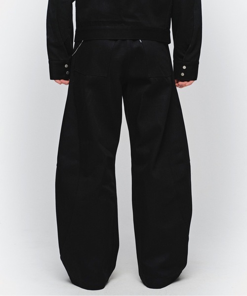 Jieda（ジエダ）の「DRAPING DENIM PANTS（デニムパンツ・メンズ・インディゴブルー/ブラック・2/1）」の5枚目の写真