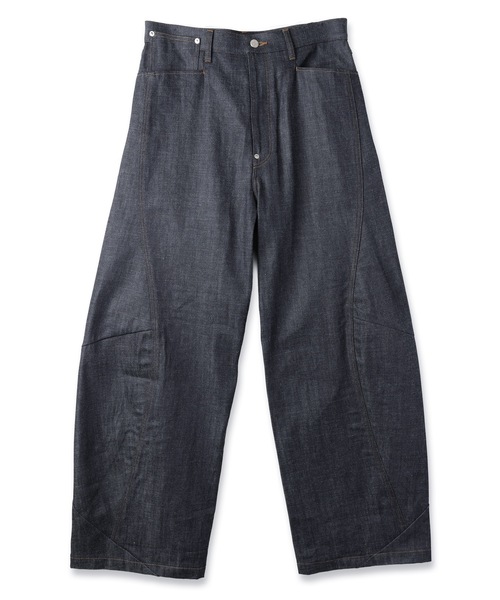 Jieda（ジエダ）の「DRAPING DENIM PANTS（デニムパンツ・メンズ・インディゴブルー/ブラック・2/1）」の12枚目の写真