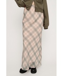 SLY（スライ）の「SHEER CHECK SKIRT シアーチェックスカート 春服（スカート）」