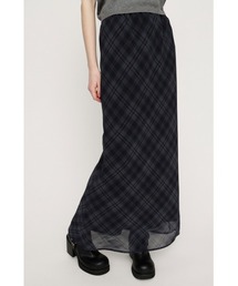 SLY | SHEER CHECK SKIRT シアーチェックスカート 春服(スカート)
