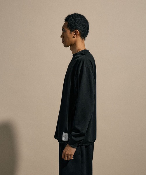 NUMERALS（ヌメラルズ）の「[NUMERALS]MOLDED JERSEY PULLOVER（Tシャツ/カットソー・メンズ・ブラック/グレー・LARGE/MEDIUM）」の18枚目の写真