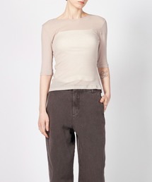 AMOMENTO（アモーメント）の「AMOMENTO ROUND SHORT SLEEVE T-SHIRT（Tシャツ/カットソー）」