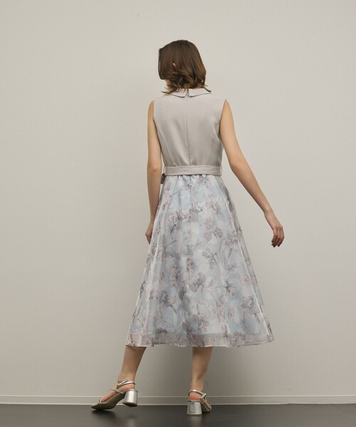 GRACE CONTINENTAL（グレースコンチネンタル）の「カシュクールフラワープリントワンピース（ワンピース・レディース・グレー/ブラック・36/38）」の20枚目の写真