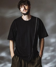NO ID.（ノーアイディ）の「【NO ID.】Layered ZIP BIG T-shirt   レイヤードジップビッグTシャツ（Tシャツ/カットソー）」
