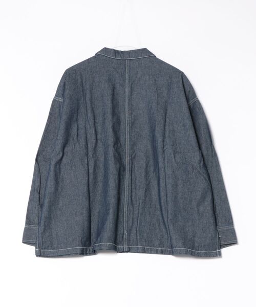 and it_(アンドイット)の「コットンデニムジャケット(デニムジャケット・レディース・ダークネイビー/ブルー・M-L)」の3枚目の写真