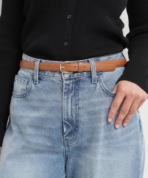 THE SHOP TK （ザ ショップ ティーケー ）の「15mmナローベルト（ベルト・レディース・ブラック/ダークブラウン・00）」の6枚目の写真