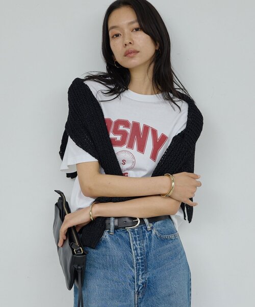 GALLARDAGALANTE（ガリャルダガランテ）の「【GOOD ROCK SPEED】DSNY ロゴTee／別注（Tシャツ/カットソー・レディース・ベージュ/ホワイト・FREE）」の3枚目の写真