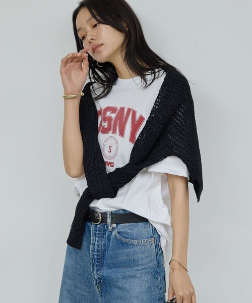 GALLARDAGALANTE（ガリャルダガランテ）の「【GOOD ROCK SPEED】DSNY ロゴTee／別注（Tシャツ/カットソー・レディース・ベージュ/ホワイト・FREE）」の4枚目の写真