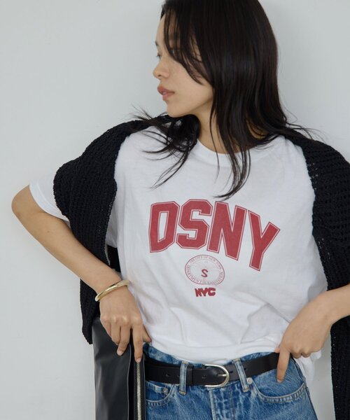 GALLARDAGALANTE（ガリャルダガランテ）の「【GOOD ROCK SPEED】DSNY ロゴTee／別注（Tシャツ/カットソー・レディース・ベージュ/ホワイト・FREE）」の6枚目の写真