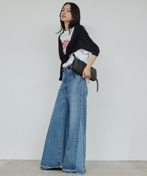 GALLARDAGALANTE（ガリャルダガランテ）の「【GOOD ROCK SPEED】DSNY ロゴTee／別注（Tシャツ/カットソー・レディース・ベージュ/ホワイト・FREE）」の8枚目の写真