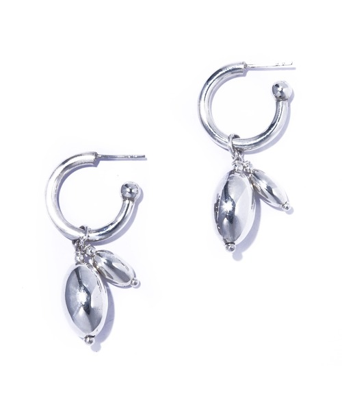 quip queint(クイップクエイント)の「【quip queint】germe duo hoop pierce/ジェルム デュオ フープ ピアス QU241(ピアス(両耳用)・レディース・シルバー・FREE)」の5枚目の写真