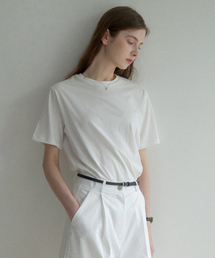 esyシルケットTシャツ(ホワイト)