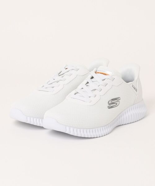 SKECHERS(スケッチャーズ)の「SKECHERS スケッチャーズ SWIFT FIT スウィフトフィット FLECTION 2.0-LEXTON ワイド 超軽量 メンズスニーカー(フレクション2.0)(スニーカー・メンズ・ホワイト/チャコールグレー・25.0cm/25.5cm/26.0cm/26.5cm/27.0cm/27.5cm/28.0cm/29.0cm)」の1枚目の写真