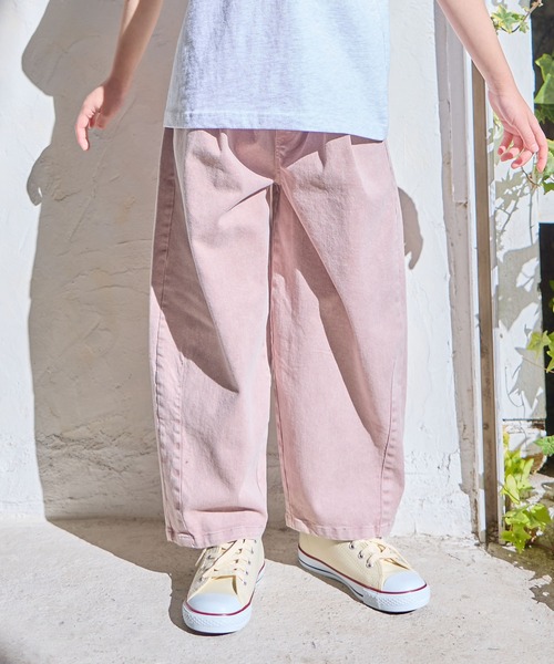 Piet（ピエット）の「カーブ ツイル パンツ（その他パンツ・キッズ・ピンク/オフホワイト・100/130/120/110）」の12枚目の写真
