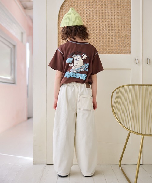 Piet（ピエット）の「カーブ ツイル パンツ（その他パンツ・キッズ・ピンク/オフホワイト・100/130/120/110）」の22枚目の写真