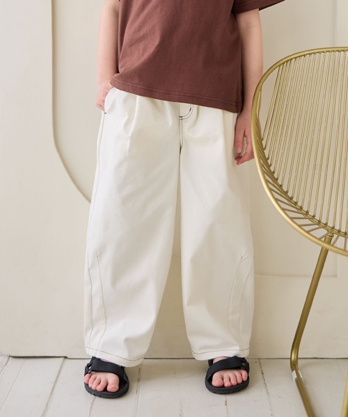 Piet（ピエット）の「カーブ ツイル パンツ（その他パンツ・キッズ・ピンク/オフホワイト・100/130/120/110）」の20枚目の写真