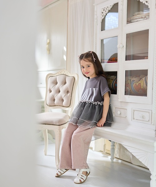 Piet（ピエット）の「カーブ ツイル パンツ（その他パンツ・キッズ・ピンク/オフホワイト・100/130/120/110）」の18枚目の写真