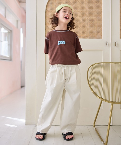 Piet（ピエット）の「カーブ ツイル パンツ（その他パンツ・キッズ・ピンク/オフホワイト・100/130/120/110）」の21枚目の写真