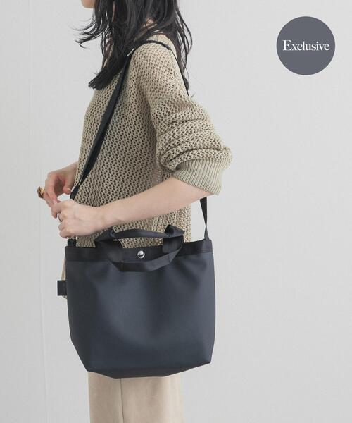 Drifter（ドリフター）の「『別注』DRIFTER×DOORS　2WAY BAG（ハンドバッグ・レディース・ライトグレー/アイボリー/ブラック・ONE）」の2枚目の写真