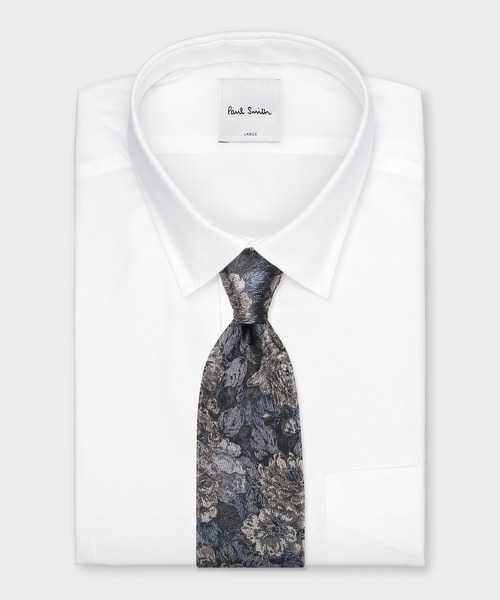 Paul Smith(ポールスミス)の「フローラルジャカード タイ【160142 552MT】(ネクタイ・メンズ・ミント/グレイッシュブルー/ピンク・FREE)」の8枚目の写真