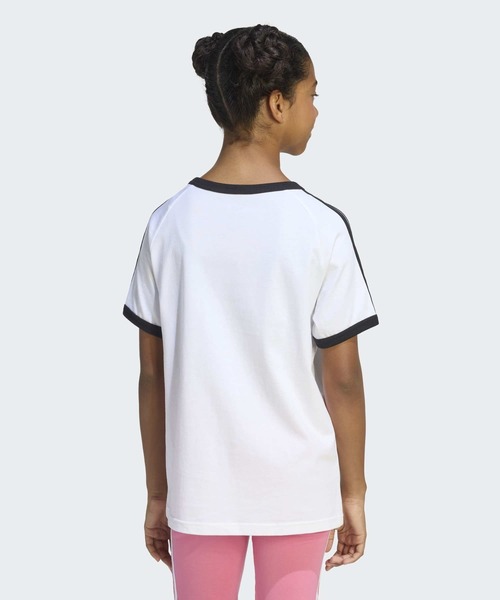 adidas（アディダス）の「3 STRIPES TEE / アディダスオリジナルス adidas Originals（Tシャツ/カットソー・キッズ・ブラック/ホワイト・130/140/150/160）」の5枚目の写真