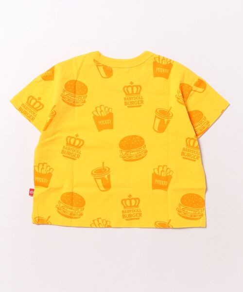BABYDOLL（ベビードール）の「【プチプラ】WEB限定 総柄Tシャツ 1355K（Tシャツ/カットソー・キッズ・マスタード/ブルー/オレンジ/ホワイト/ライトブルー/ブラック/オフホワイト/レッド・90cm/110cm/100cm/120cm/130cm/140cm）」の18枚目の写真