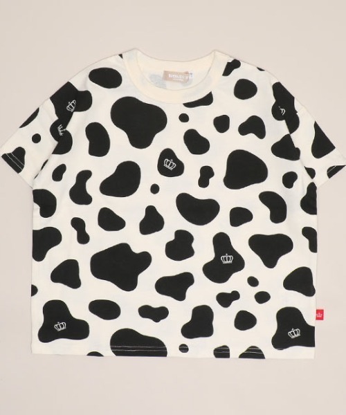 BABYDOLL（ベビードール）の「【プチプラ】WEB限定 総柄Tシャツ 1355K（Tシャツ/カットソー・キッズ・マスタード/ブルー/オレンジ/ホワイト/ライトブルー/ブラック/オフホワイト/レッド・90cm/110cm/100cm/120cm/130cm/140cm）」の3枚目の写真