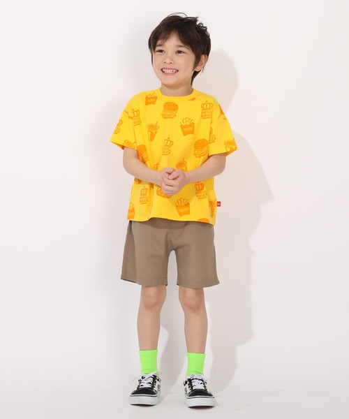 BABYDOLL（ベビードール）の「【プチプラ】WEB限定 総柄Tシャツ 1355K（Tシャツ/カットソー・キッズ・マスタード/ブルー/オレンジ/ホワイト/ライトブルー/ブラック/オフホワイト/レッド・90cm/110cm/100cm/120cm/130cm/140cm）」の16枚目の写真
