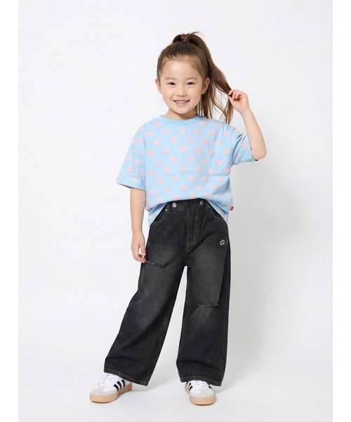 BABYDOLL(ベビードール)の「【プチプラ】WEB限定 総柄Tシャツ 1355K(Tシャツ/カットソー・キッズ・マスタード/ブルー/オレンジ/ホワイト/ライトブルー/ブラック/オフホワイト/レッド・90cm/110cm/100cm/120cm/130cm/140cm)」の19枚目の写真