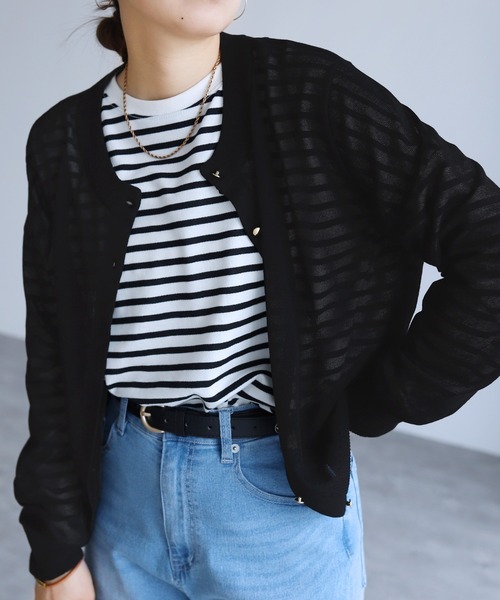 reca（レカ）の「【接触冷感/UVカット】麻タッチカーディガン（カーディガン/ボレロ・レディース・イエロー/ブラウン/オフホワイト/ブラック・FREE）」の9枚目の写真