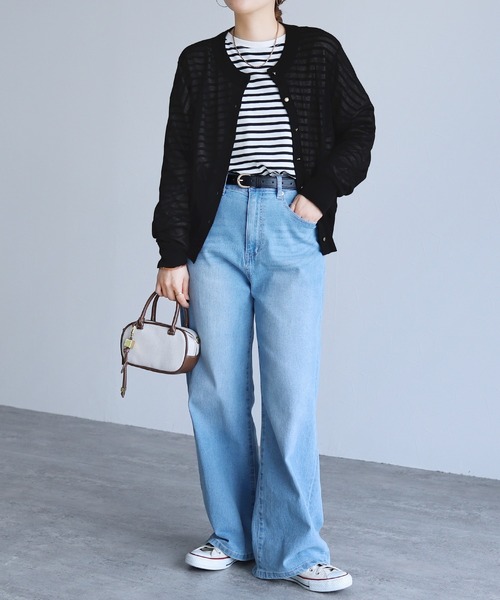 reca（レカ）の「【接触冷感/UVカット】麻タッチカーディガン（カーディガン/ボレロ・レディース・イエロー/ブラウン/オフホワイト/ブラック・FREE）」の10枚目の写真