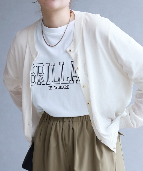 reca（レカ）の「【接触冷感/UVカット】麻タッチカーディガン（カーディガン/ボレロ・レディース・イエロー/ブラウン/オフホワイト/ブラック・FREE）」の12枚目の写真