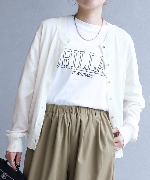 reca（レカ）の「【接触冷感/UVカット】麻タッチカーディガン（カーディガン/ボレロ・レディース・イエロー/ブラウン/オフホワイト/ブラック・FREE）」の14枚目の写真