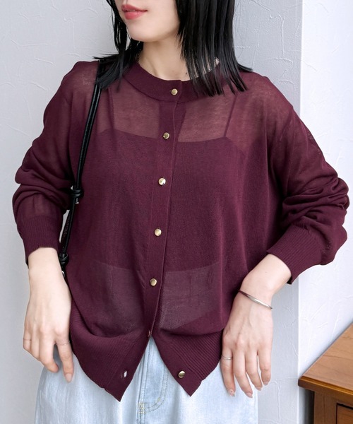 reca（レカ）の「【接触冷感/UVカット】麻タッチカーディガン（カーディガン/ボレロ・レディース・イエロー/ブラウン/オフホワイト/ブラック・FREE）」の18枚目の写真