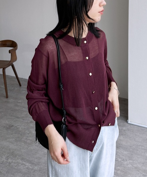 reca（レカ）の「【接触冷感/UVカット】麻タッチカーディガン（カーディガン/ボレロ・レディース・イエロー/ブラウン/オフホワイト/ブラック・FREE）」の19枚目の写真