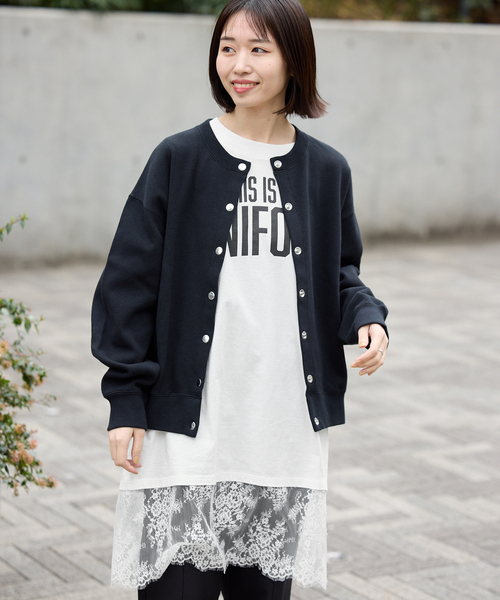 ARCHIVE STANCE(アーカイブスタンス)の「ARCHIVE STANCE/アーカイブスタンス レースTシャツ AS-010002(Tシャツ/カットソー・レディース・ホワイト/ブラック・FREE)」の5枚目の写真