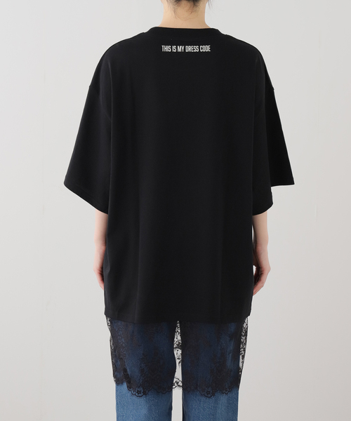 ARCHIVE STANCE(アーカイブスタンス)の「ARCHIVE STANCE/アーカイブスタンス レースTシャツ AS-010002(Tシャツ/カットソー・レディース・ホワイト/ブラック・FREE)」の11枚目の写真